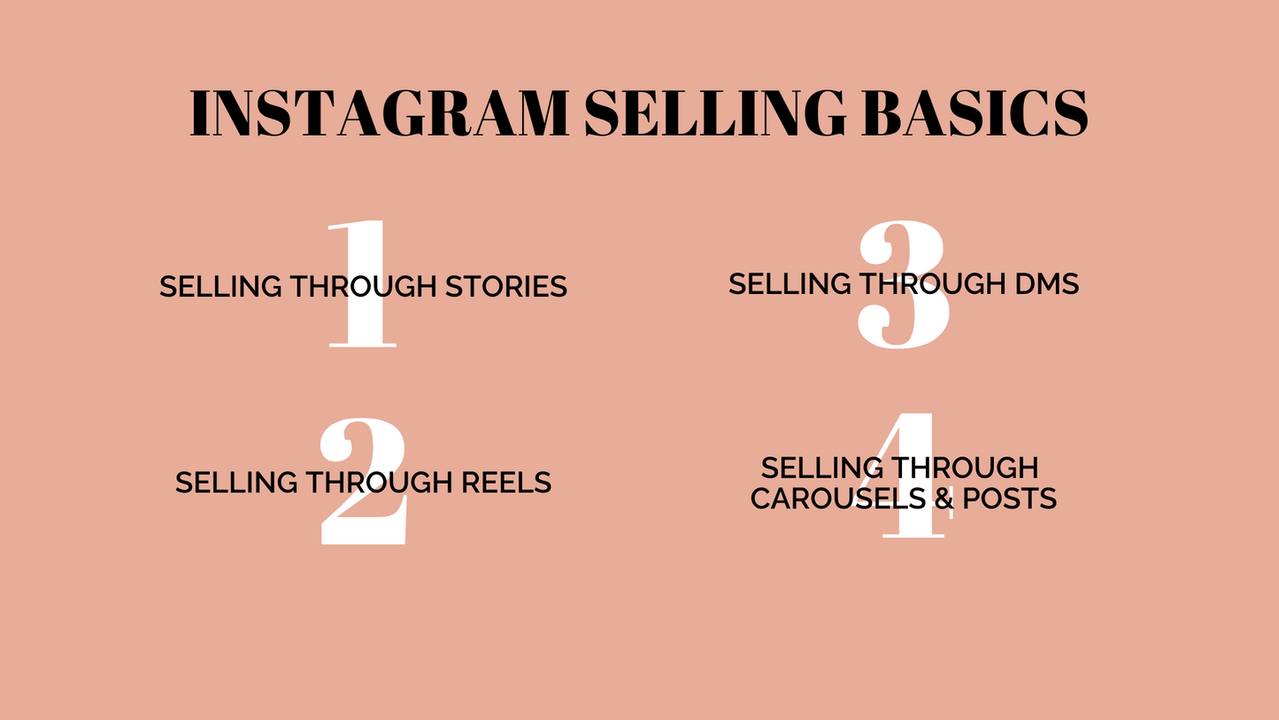 Mini Course: Instagram Selling Basics