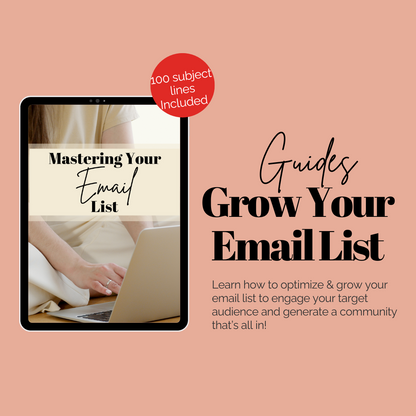 Guide: How To 10x Your Email List. With Added Bonus: 100 subject lines